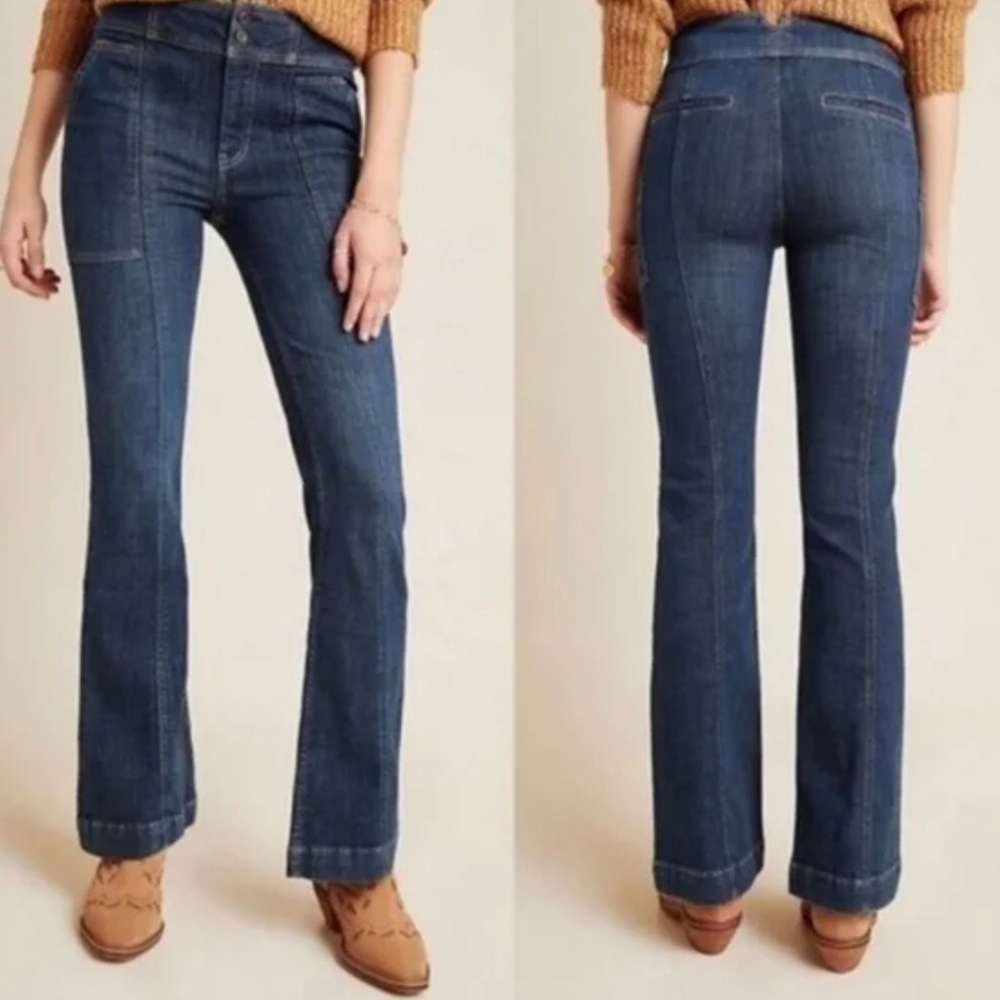 Anthropologie High Rise Boot Cut Jeans. Size 25.